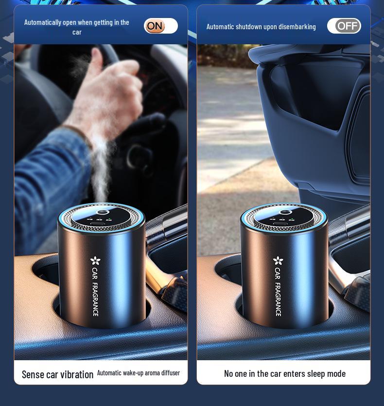 Dual-Use Smart Car & Home Aromatherapy Diffuser with Atmosphere Light & Deodorizer