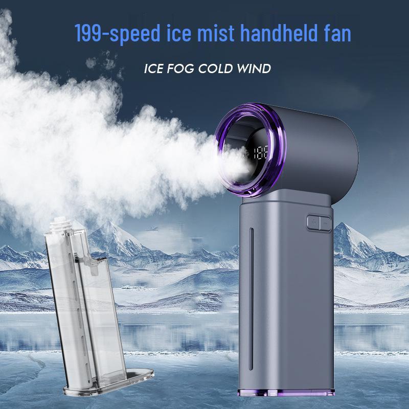 High-Speed Outdoor Handheld USB Fan: Portable, Rechargeable, Mini Hurricane Turbo.