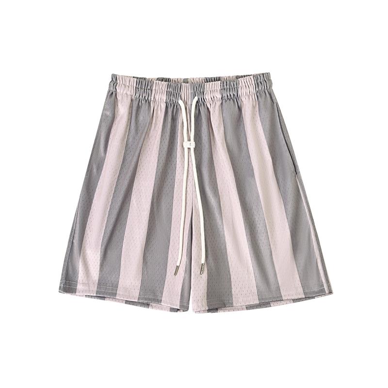 

Summer Quick-Dry American Style Sports Shorts: Breathable, Mesh, Knee-Length for Fitness & Running XXL for 165-185 lbs