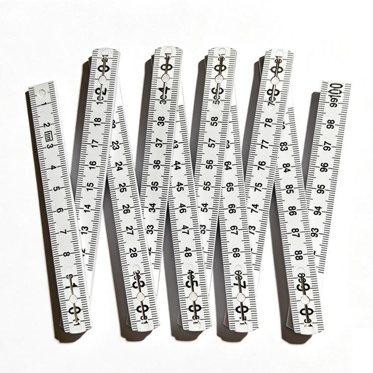 2-Meter 10-Fold Fiberglass Reinforced Plastic Measuring Ruler
