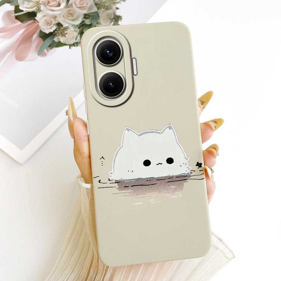 For Xiaomi Poco F7 Case Luxury Dragon Volcano Painted Cover Soft Silicone Matte Phone Case For Xiaomi Redmi Turbo 4 Pro 5G Cover