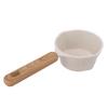 Nonstick Small Pot Small White Sauce Pan Flat Bottom Milk Pot Multifunctional Cooking Pot for
