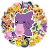 10/30/50pcs  Anime Stickers Kawaii Pikachu Decals DIY Stationery Skateboard Luggage Waterproof Cartoon Graffiti Sticker