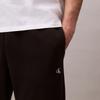 Calvin Klein Fleece Letter Embroidery Drawstring Cuffed Casual Pants Men bottoms Black 40QM432