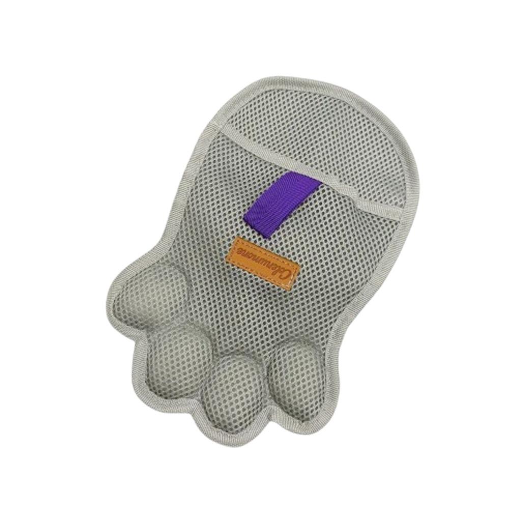 

Washable Pet Hair Removal Glove Mesh Dog Grooming Gloves Cat Electrostatic Gloves Carpet Cleaning сірий