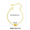 Cat Eye Waist Necklace & Vietnam Sand Gold Bracelet Set – Long-Lasting Color