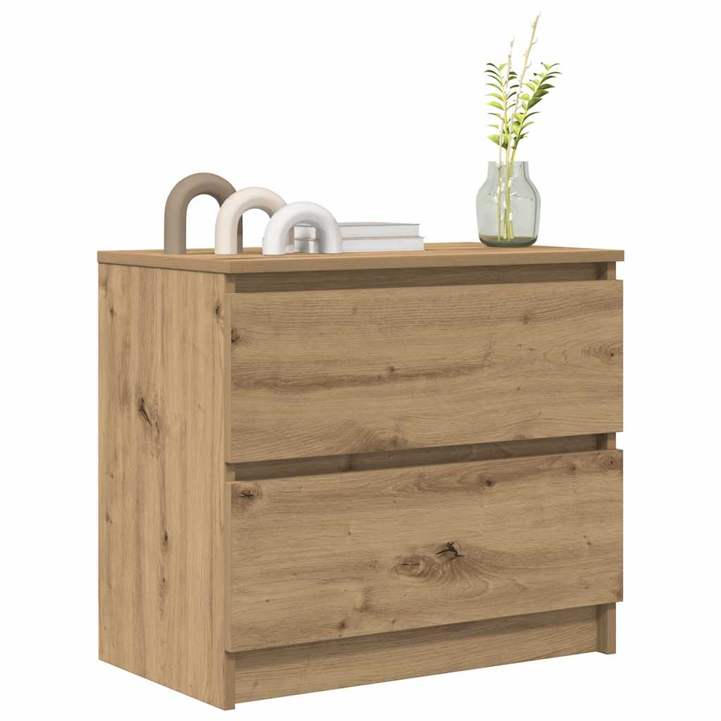 TV Cabinet in Artisan Oak Finish 60 x 35 x 54 cm Particleboard