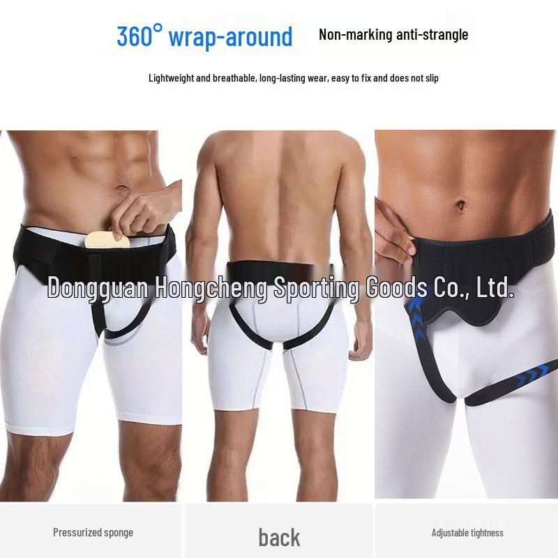 Double-Sided Inguinal Hernia Support Belt for Adults