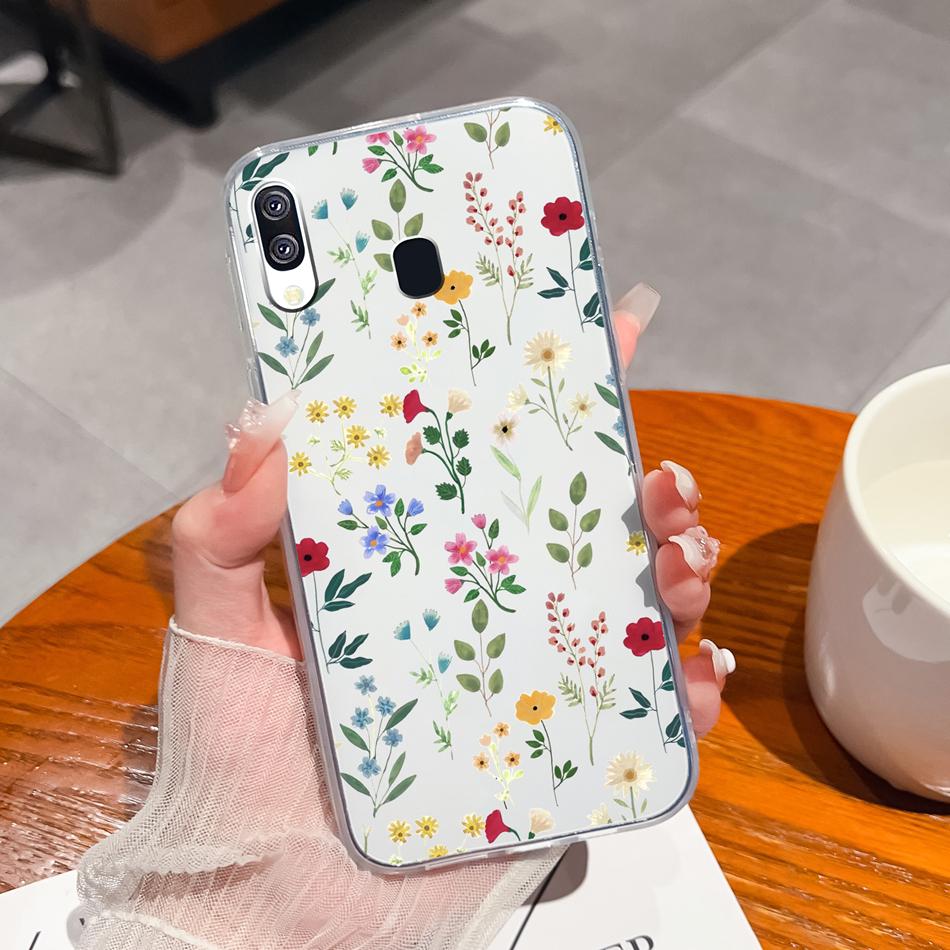 For Samsung Galaxy A40 A41 Phone Case Simple Creative Clear Back Cover For Samsung A 40 A 41 Soft TPU Silicone Anti Drop Fundas