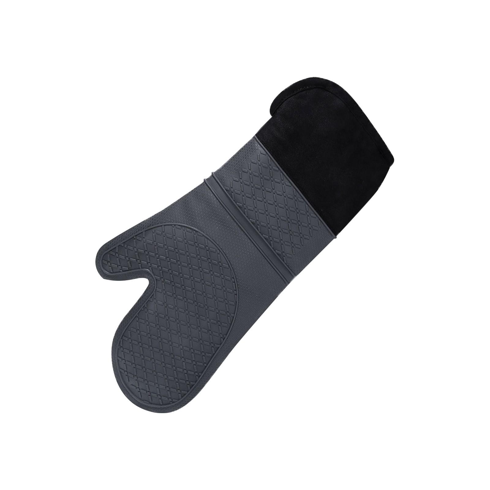 

Потовщені силіконові рукавиці для духовки - це стійкі та водостійкі рукавиці та м’яка кухня для приготування їжі One Size