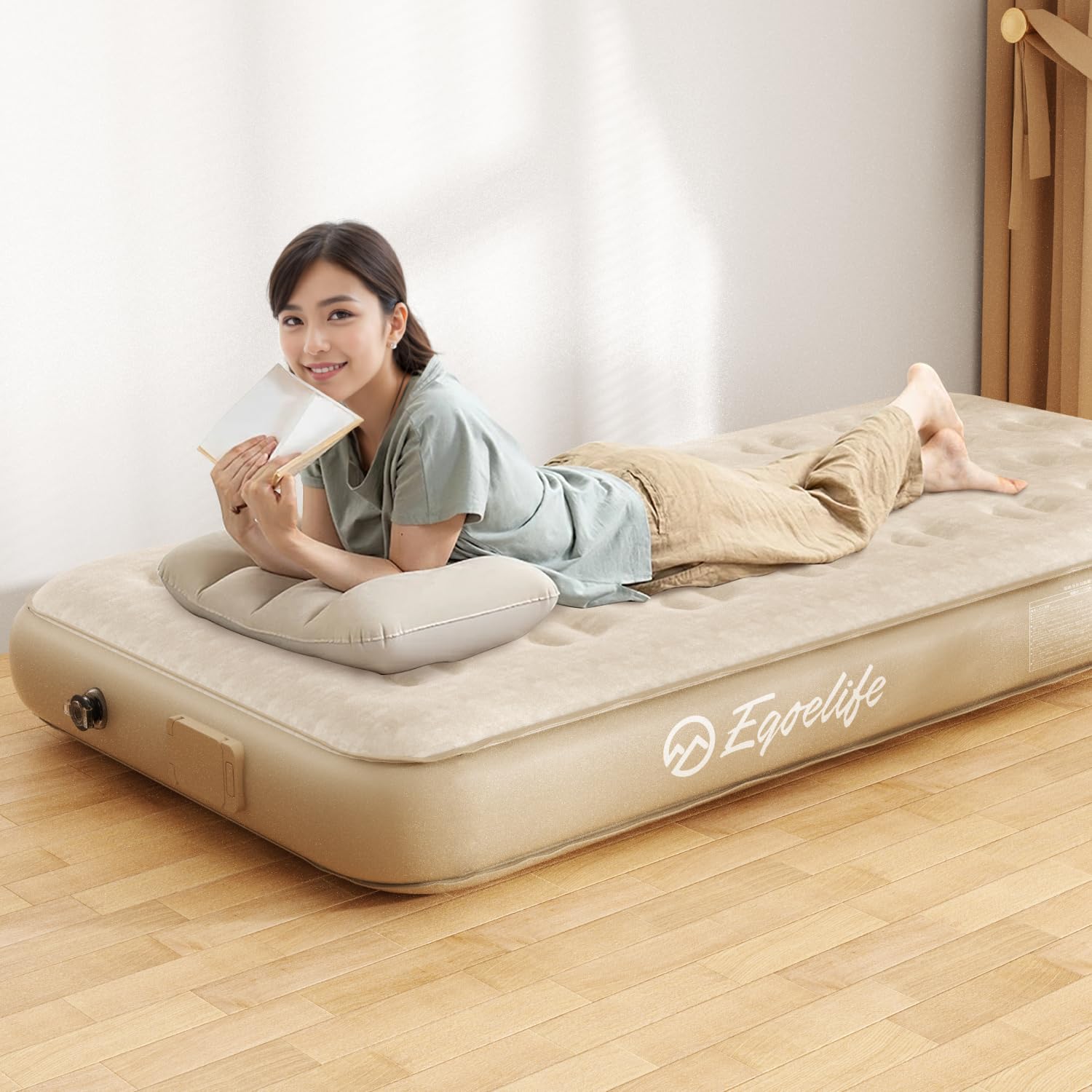 

Воздушный электрический одинарный воздушный 199 x 100 x 25 Включает в себя автоматически надувает и выпускает воздух с помощью одного простого водонепроницаемого и удобного в легком использовании. Поставляется с белый