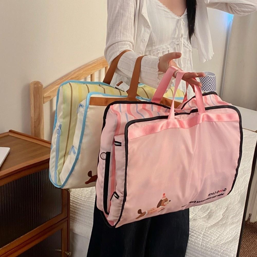 Large Capacity Storage Hanging Bag Cartoon Luggage Bag Cute Clothes Washing Bag  Travel