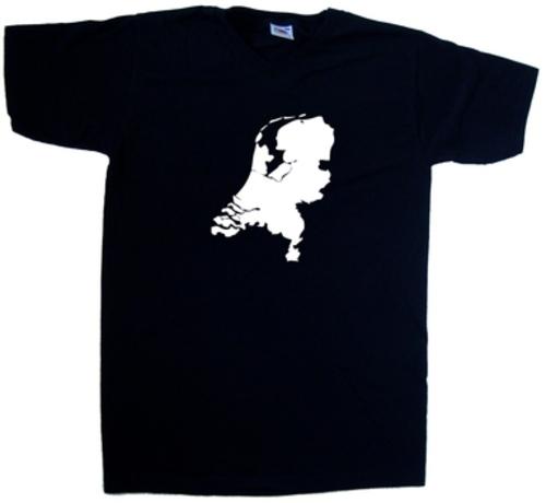 Netherlands Outline V-Neck T-Shirt