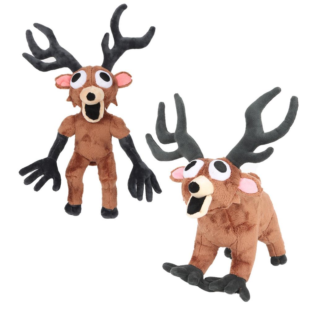 2026 New 99 Nights In The Forest Plush Game Merchandise Brown Stand And Sit Elk Deer White Owl Stuffed Doll Pillow For Kid Gifts