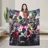 Kamen Rider Flannel Blanket Super Warm Throw Blanket for Living Room Decorative Fashion Bedspread Sofa Bed Cover