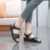 Sandales pour femmes portant des semelles souples d'été, talons inclinés antidérapants, chaussures de travail de plage à fond plat, sandales en plastique pour femmes