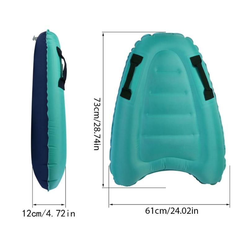 Outdoor Beach Floating Surfboard Pool Beach Pad with Handles Portable Bodyboard Water Sport Pool Surfboard Enduring