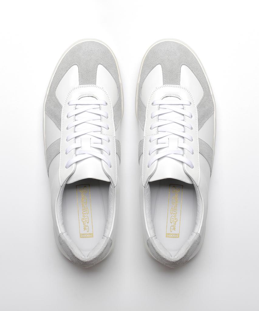 Waaw German Army Sneakers Wide Fit White Gray
