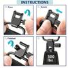 2-Point Harness with Swivels Durable Shoulder Pads Shoulder Strap Length Nylon Adjustable Shoulder Straps