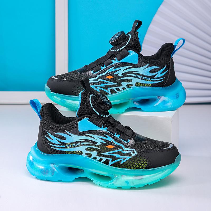 Men's children's sports shoes breathable hollow mesh shoes boys single net running shoes