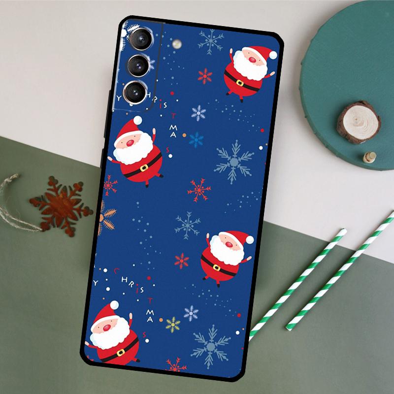 

Christmas Santas seamless Deer Phone Case For Samsung Galaxy S26 S24 Ultra S20 S21 S22 S23 S25 Plus S10 S25 FE Back Cover Galaxy S21 Plus