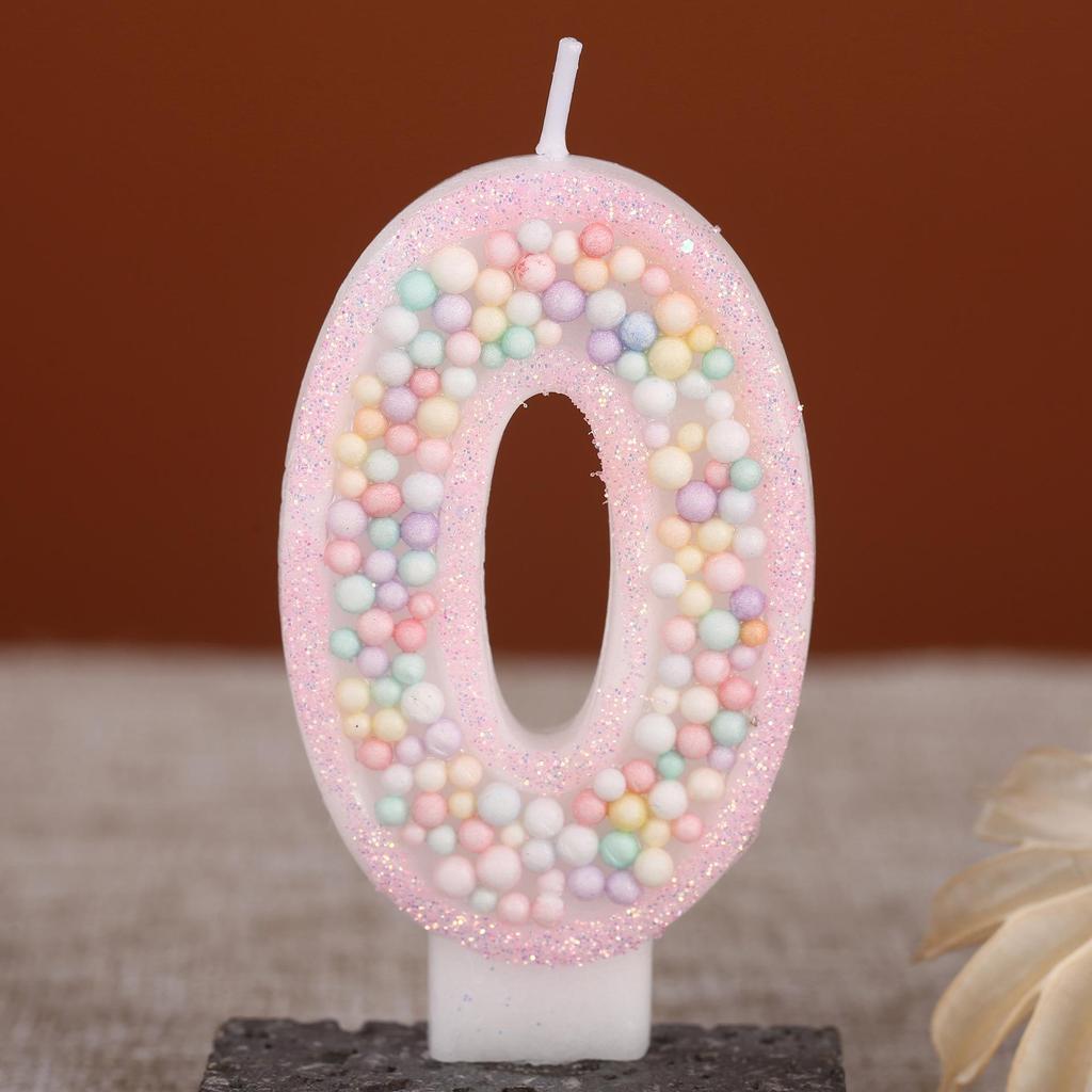 Macaron Foam Birthday Candles - Creative Number Cake Decorations for Kids