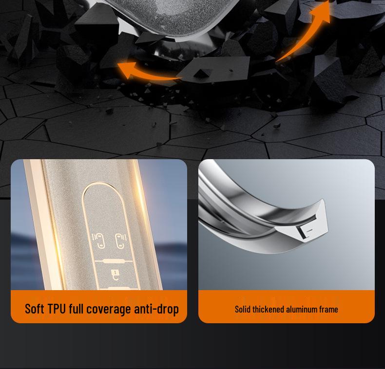 Versatile Key Case for Geely Galaxy L7/L6/e8MAX, Starship Series, Full Protection with Buckle for Men & Women