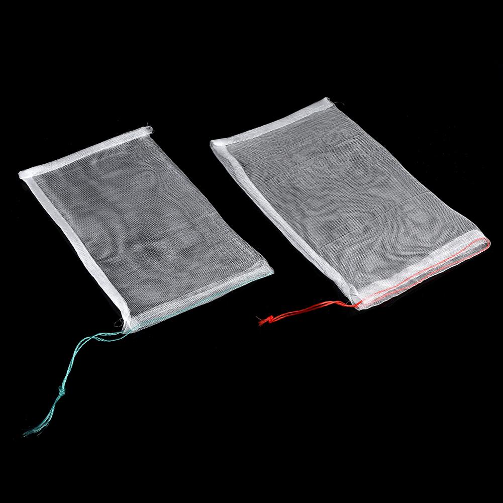 50pcs Plant Fruit Protection Bags Drawstring Mesh Bag Against Insect Pest Garden Tools