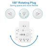 Multifunction US Standard Plugs Adapter with 3 Outlets 3 USB Port Plus 1 Type C Port Converters  for Travel