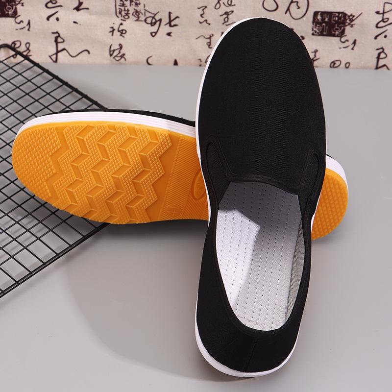 Retail old ******* cloth shoes ****** and autumn s**t sole non-slip elderly father breathable single shoes men return casual work shoes