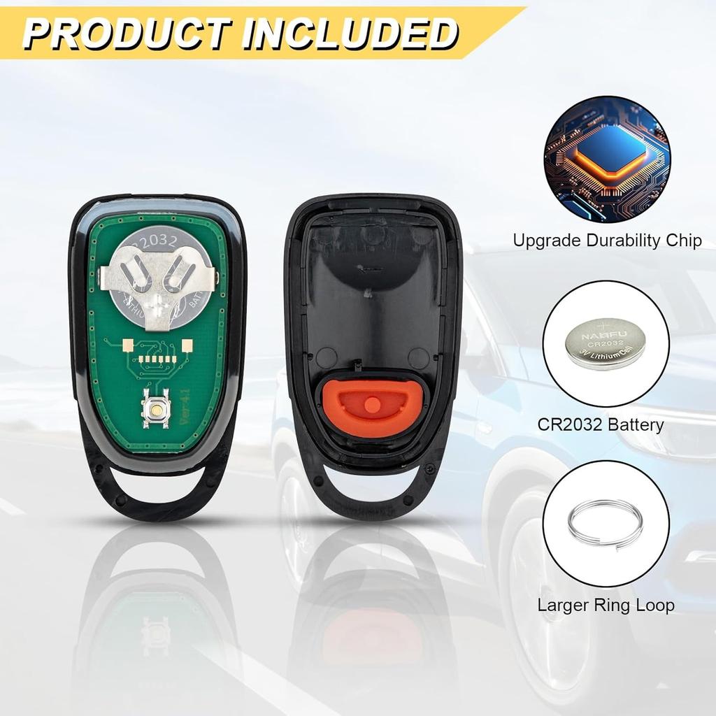 Key Fob Replacement for 2006-2010 Hyundai Sonata/ 07-10 Elantra Sedan Car Keyless Entry Remote Control, OSLOKA-310T, 4 Buttons