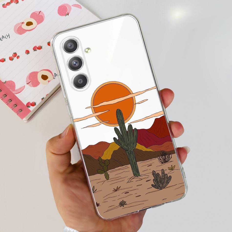 For Samsung Galaxy A55 Case Samsung A55 5G SM-A556B Fashion Printing Soft Silicone TPU Phone Back Cover