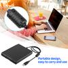 USB External Floppy Disk Drive Portable 3.5 Inch Floppy Disk Drive USB Interface Plug and Play Low Noise for PC Laptop Black
