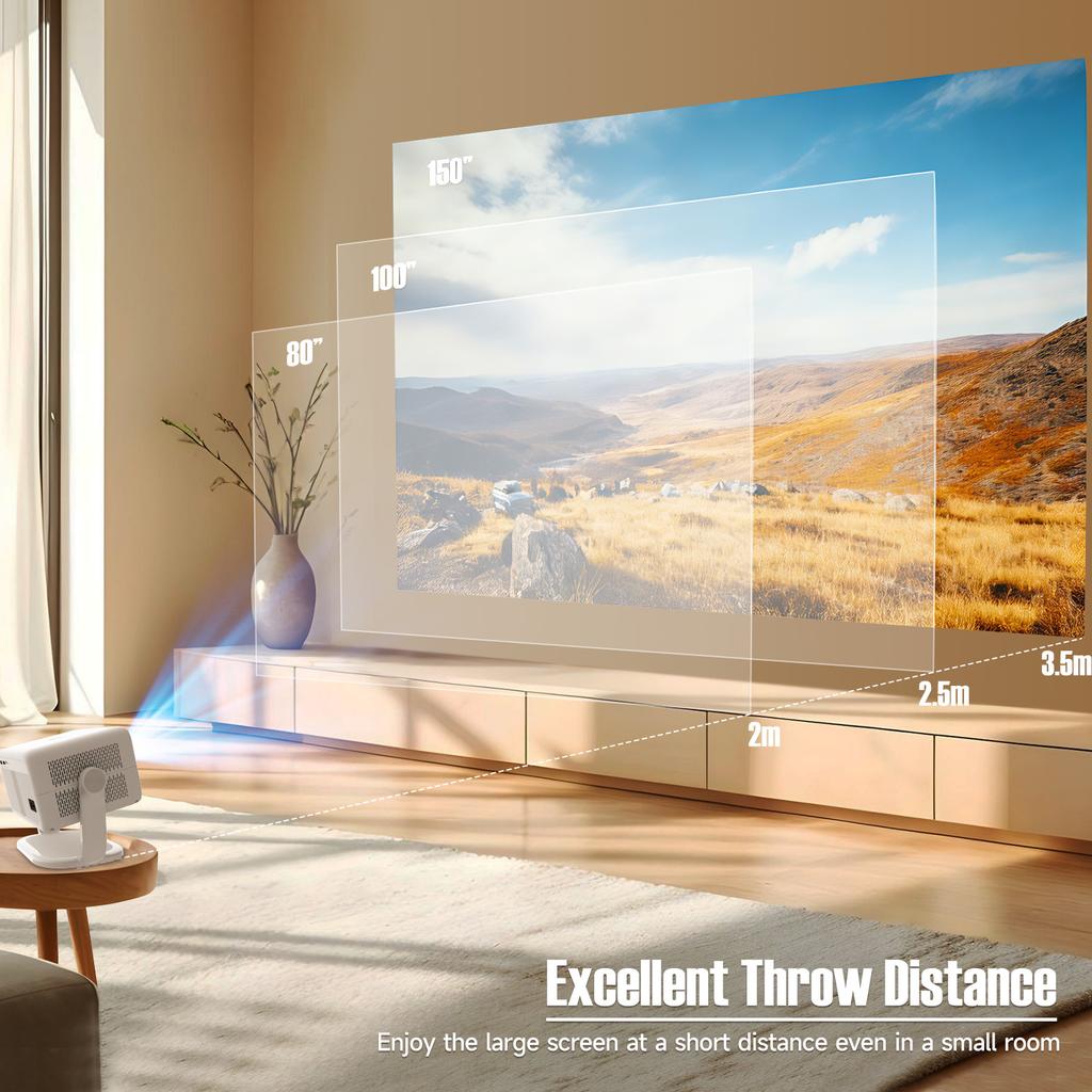 Magcubic Native 1080P 650ANSI 8K Android14 L018 Projector With Auto Keystone Correction Focus Wifi6 BT5.2 Portable Movie Outdoor