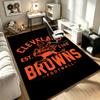 Cleveland Browns A rug suitable for office chair areas living rooms and computer desks perfect for home offices and an ideal holiday gift