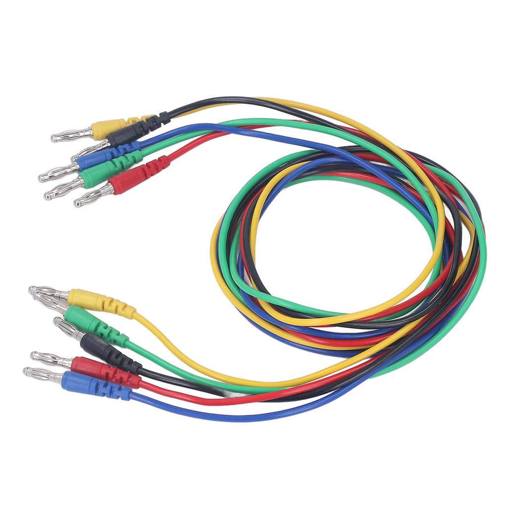 Magnetic Test S Kit Soft Flexible 5 Colour 4mm Banana Plug Test S Jumper Test Wire Set with