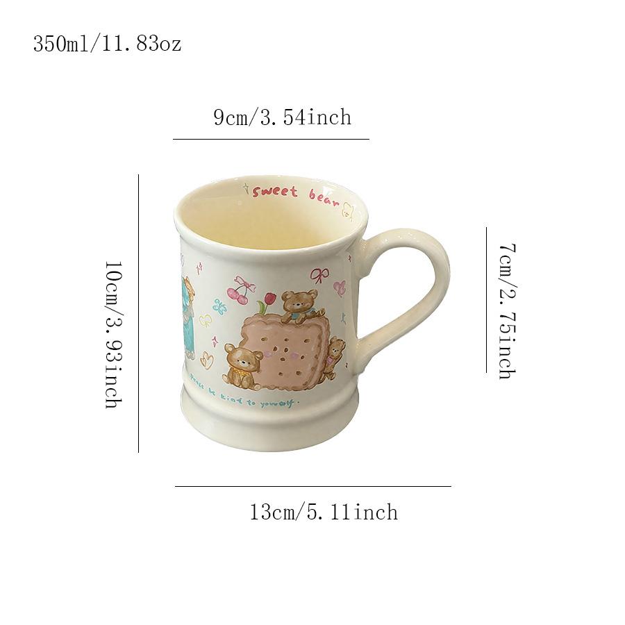 Ceramic cup Coffee cup Water cup Mug Tea cup CupSpoon Customizable Logo option Parent-child For water Family Family of three 200-400ml