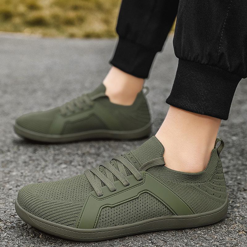 Spring and summer women's woven breathable walking shoes wide head flat foot shoes soft sole comfortable parents shoes men's large size casual shoes
