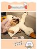 Cute White Goose Feather Plush Duck Hug Pillow Doll - Perfect Birthday Gift for Girls
