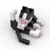 60Pcs/set Cat Figires Model Animal Series Building Blocks DIY Assembly Model Education Toys For kids Desktop Ornaments