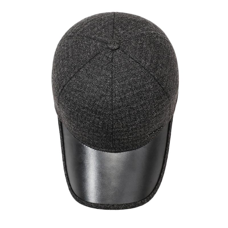 Middle-Aged and Elderly Father Cap Warm Old Man Cap Ear Protection Velvet Thick Riding Baseball Cap