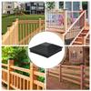 10 Pack 4x4 Wood Fence Post  , ABS Plastic Deck Post Covers Water Proof UV Proof with Pointed Design to Prevent Moisture, for Outdoor Fence Wood Po