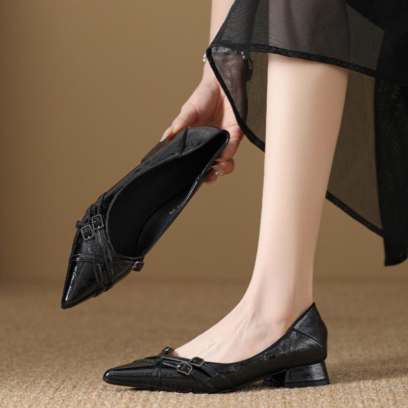 Fashion Spring And Autumn New Fashion Casual Low Heels Women Shoes Pointed Toe Elegant Women Pumps Versatile Women Single Shoes
