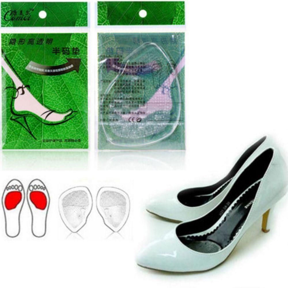 Anti-Slip Shoe-Pad Gel Foot Insoles High Heel Elastic Cushion Comfy Forefoot Shoe Pad Silicone