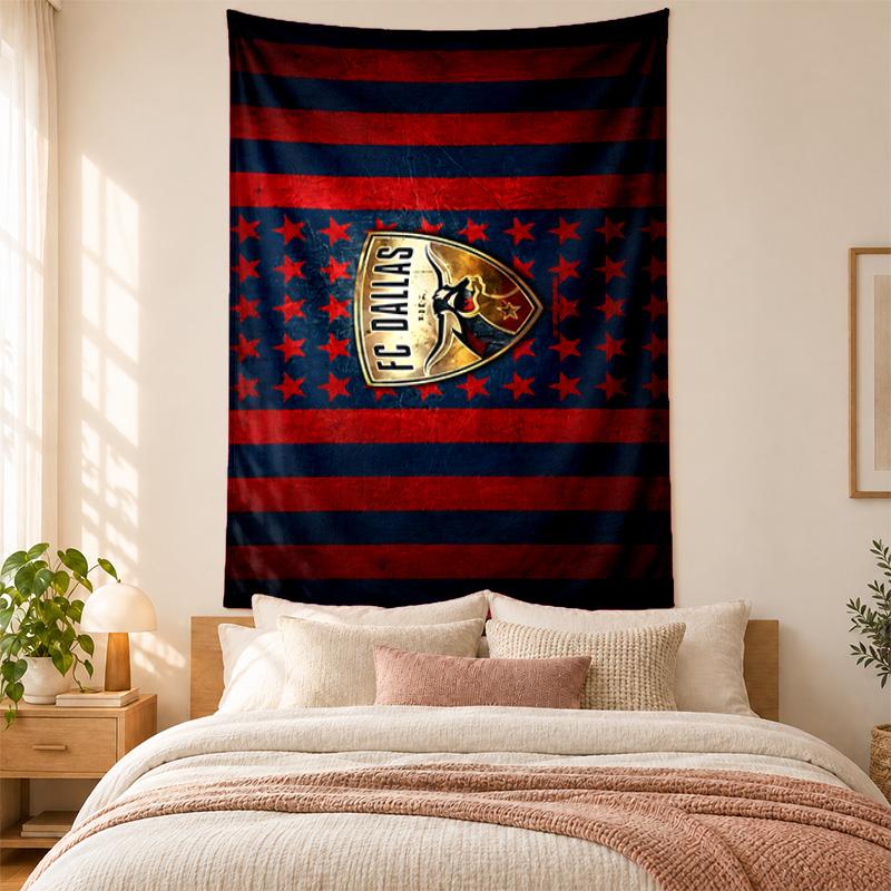 FC Dallas Tapestry Highquality for Decorating Living Room Bedroom Dorm Walls Ideal As Bedroom Wallart Orholiday Gift