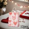 12 Pieces Party Favor Tote Valentine's Day Gift Bag Retail Goods Wrap Boys Girls