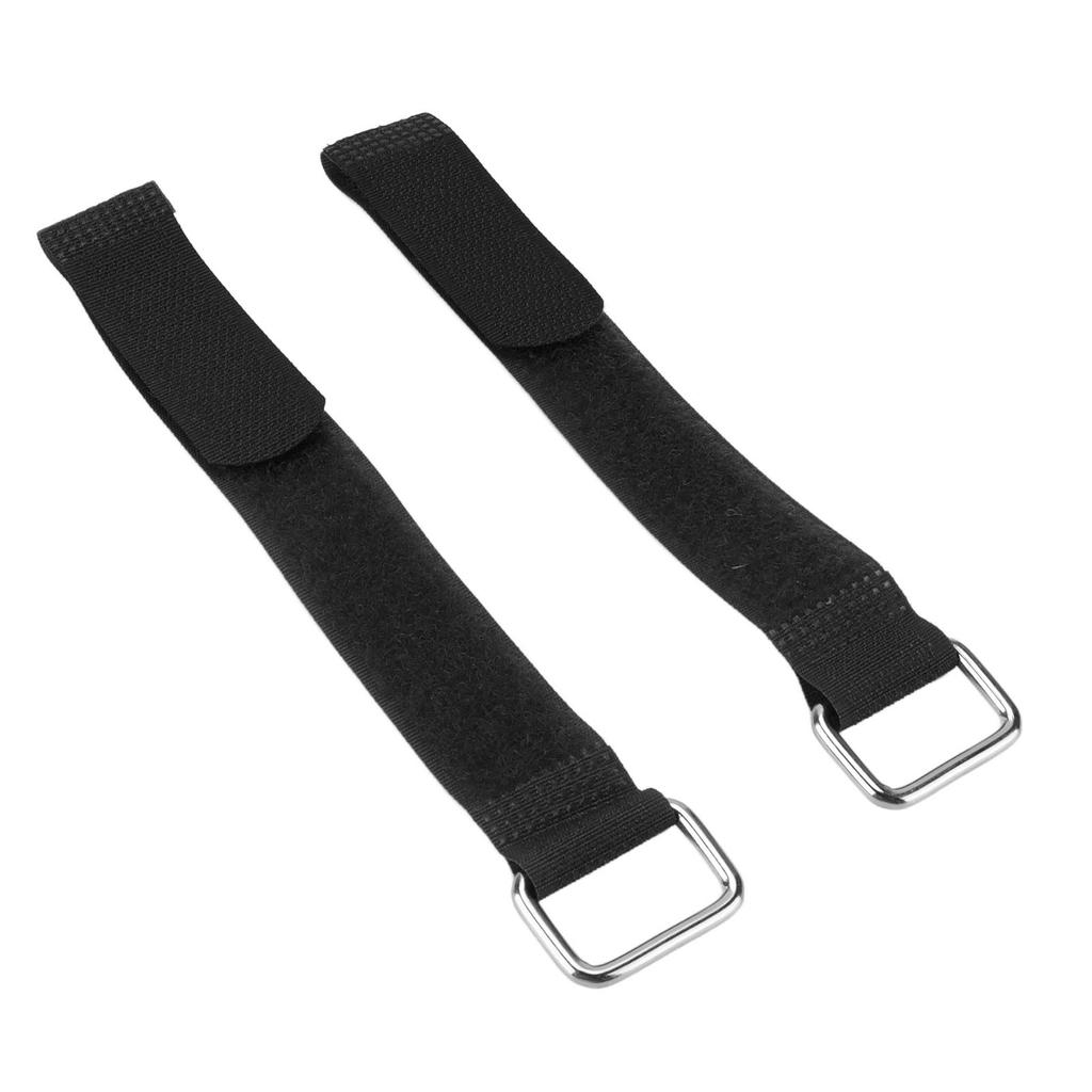 2Pcs Fastening Straps Nylon 20x200mm Adjustable Elastic Bicycle Fixed Organizer BeltBlack