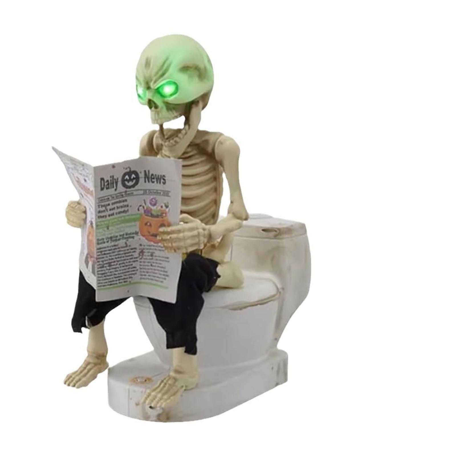 

Пукающий скелет на унитазе One Size