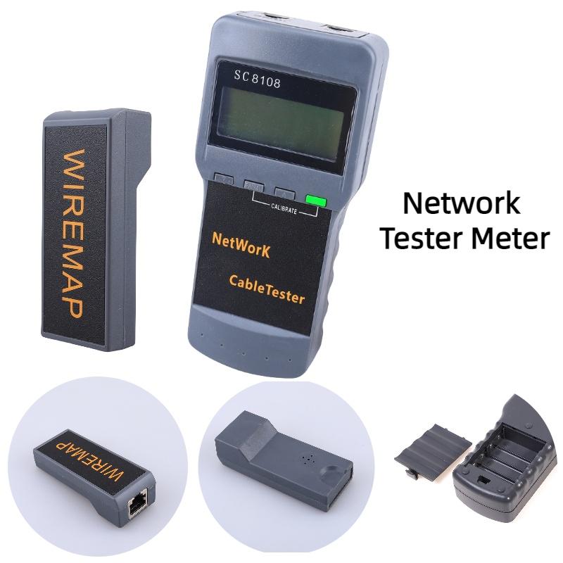 Sc8108 Network Cable Tester Length And Breakpoint Testing Rj45 Signal Detector Line Finder And Remote Identifiers