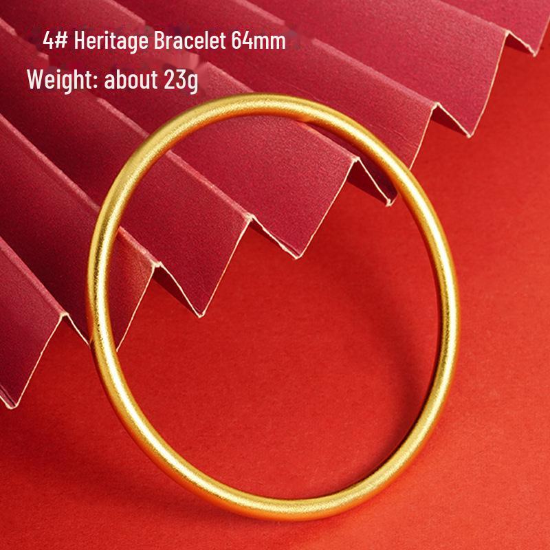 Vietnamese Gold Heritage Lotus Bracelet for Women: Long-Lasting, Ancient Chinese Style, Colorfast Simulation